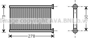 Prasco BWA6342 - Scambiatore calore, Riscaldamento abitacolo www.autoricambi360.it