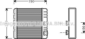 Prasco BWA6211 - Scambiatore calore, Riscaldamento abitacolo www.autoricambi360.it