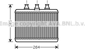 Prasco BWA6271 - Scambiatore calore, Riscaldamento abitacolo www.autoricambi360.it