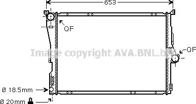Prasco BWA2291 - Radiatore, Raffreddamento motore www.autoricambi360.it