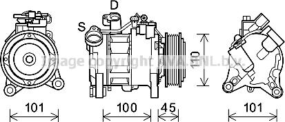 Prasco BWAK499 - Compressore, Climatizzatore www.autoricambi360.it