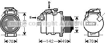 Prasco BWAK411 - Compressore, Climatizzatore www.autoricambi360.it