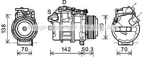 Prasco BWAK428 - Compressore, Climatizzatore www.autoricambi360.it