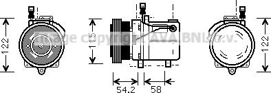 Prasco BWAK059 - Compressore, Climatizzatore www.autoricambi360.it