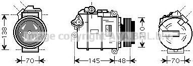 Prasco BWAK348 - Compressore, Climatizzatore www.autoricambi360.it