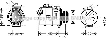 Prasco BWAK332 - Compressore, Climatizzatore www.autoricambi360.it