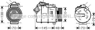 Prasco BWAK317 - Compressore, Climatizzatore www.autoricambi360.it