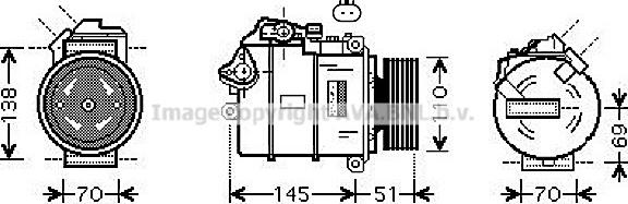 Prasco BWAK384 - Compressore, Climatizzatore www.autoricambi360.it