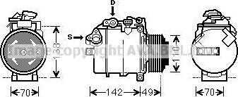Prasco BWAK387 - Compressore, Climatizzatore www.autoricambi360.it