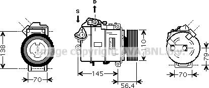 Prasco BWAK330 - Compressore, Climatizzatore www.autoricambi360.it