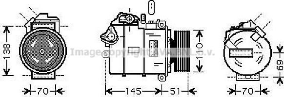 Prasco BWAK320 - Compressore, Climatizzatore www.autoricambi360.it