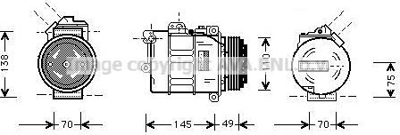 Prasco BWAK237 - Compressore, Climatizzatore www.autoricambi360.it
