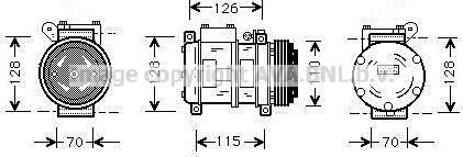 Prasco BWAK229 - Compressore, Climatizzatore www.autoricambi360.it