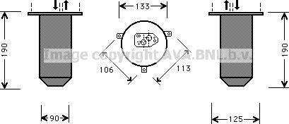Prasco BWD220 - Essiccatore, Climatizzatore www.autoricambi360.it