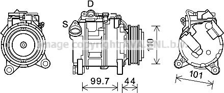 Prasco BWK493 - Compressore, Climatizzatore www.autoricambi360.it