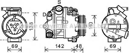 Prasco BWK443 - Compressore, Climatizzatore www.autoricambi360.it