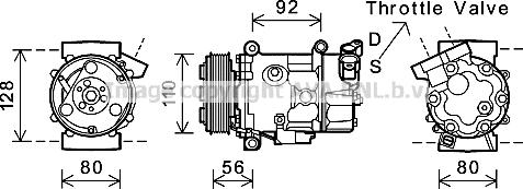 Prasco BWK416 - Compressore, Climatizzatore www.autoricambi360.it