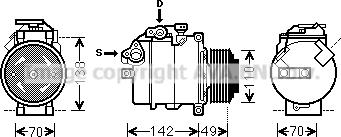 Prasco BWK411 - Compressore, Climatizzatore www.autoricambi360.it