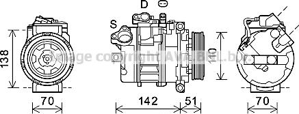 Prasco BWK417 - Compressore, Climatizzatore www.autoricambi360.it