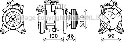 Prasco BWK489 - Compressore, Climatizzatore www.autoricambi360.it