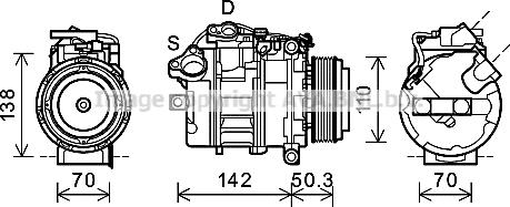 Prasco BWK428 - Compressore, Climatizzatore www.autoricambi360.it