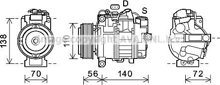 Prasco BWK552 - Compressore, Climatizzatore www.autoricambi360.it