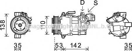 Prasco BWK393 - Compressore, Climatizzatore www.autoricambi360.it