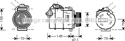 Prasco BWK306 - Compressore, Climatizzatore www.autoricambi360.it