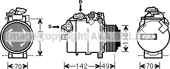 Prasco BWK387 - Compressore, Climatizzatore www.autoricambi360.it