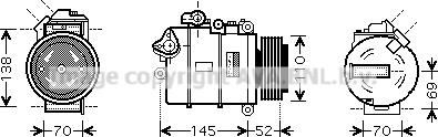 Prasco BWK336 - Compressore, Climatizzatore www.autoricambi360.it