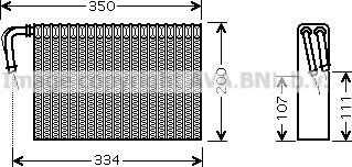 Prasco BWV305 - Evaporatore, Climatizzatore www.autoricambi360.it