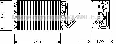 Prasco BWV308 - Evaporatore, Climatizzatore www.autoricambi360.it