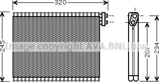 Prasco BWV339 - Evaporatore, Climatizzatore www.autoricambi360.it