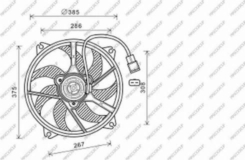 Prasco CI425F003 - Ventola, Raffreddamento motore www.autoricambi360.it
