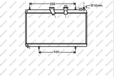 Prasco CI522R001 - Radiatore, Raffreddamento motore www.autoricambi360.it