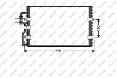Prasco CI053C001 - Condensatore, Climatizzatore www.autoricambi360.it
