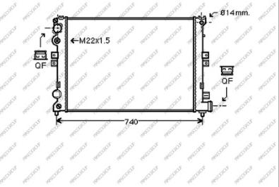 Prasco CI053R003 - Radiatore, Raffreddamento motore www.autoricambi360.it