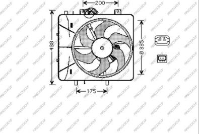 Prasco CI304F001 - Ventola, Raffreddamento motore www.autoricambi360.it