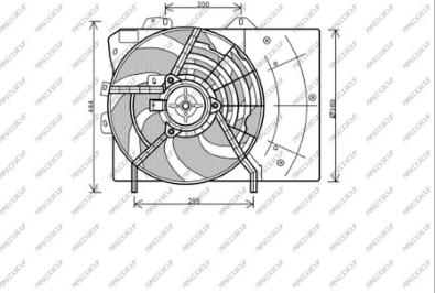 Prasco CI304F003 - Ventola, Raffreddamento motore www.autoricambi360.it
