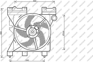 Prasco CI715F005 - Ventola, Raffreddamento motore www.autoricambi360.it