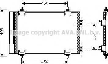 Prasco CN5231D - Condensatore, Climatizzatore www.autoricambi360.it