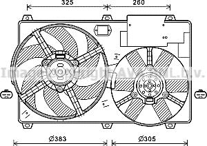 Prasco CN7554 - Ventola, Raffreddamento motore www.autoricambi360.it