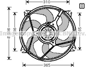 Prasco CN7530 - Ventola, Raffreddamento motore www.autoricambi360.it