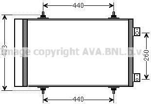 Prasco CNA5263D - Condensatore, Climatizzatore www.autoricambi360.it