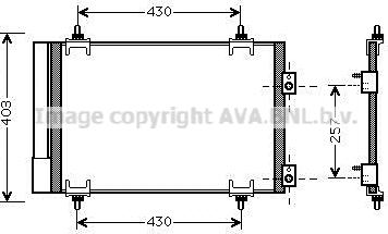 Prasco CNA5231D - Condensatore, Climatizzatore www.autoricambi360.it