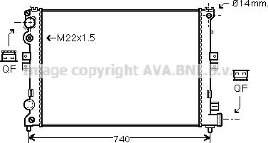 Prasco CNA2079 - Radiatore, Raffreddamento motore www.autoricambi360.it
