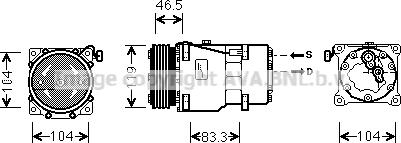 Prasco CNAK201 - Compressore, Climatizzatore www.autoricambi360.it