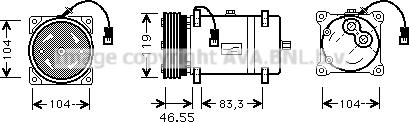 Prasco CNK161 - Compressore, Climatizzatore www.autoricambi360.it