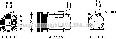 Prasco CNK175 - Compressore, Climatizzatore www.autoricambi360.it