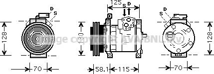 Prasco CRAK094 - Compressore, Climatizzatore www.autoricambi360.it